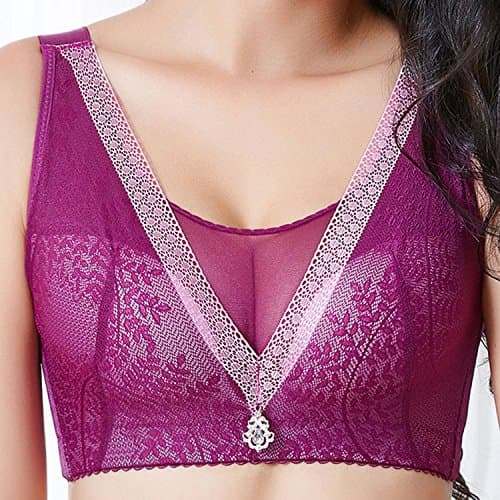 Plus Size Bra 120 52 50 48 46 C D Dd E Cup No Rims Push Up Big Size Bras Women Wireless Bralette Thin Bra Lingerie