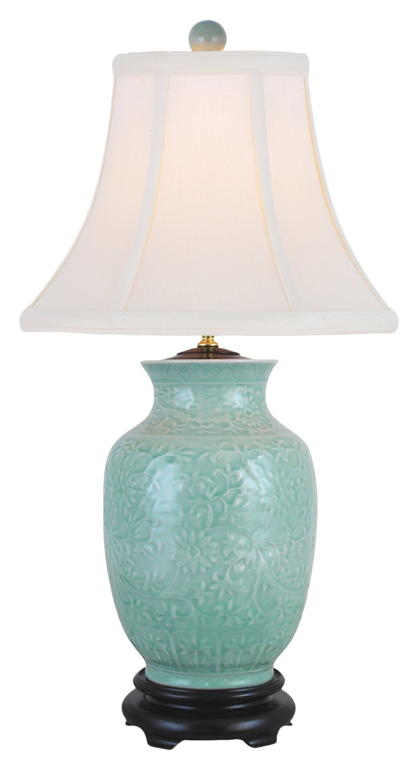 East Enterprises LPDG1013N Table Lamp, Celadon