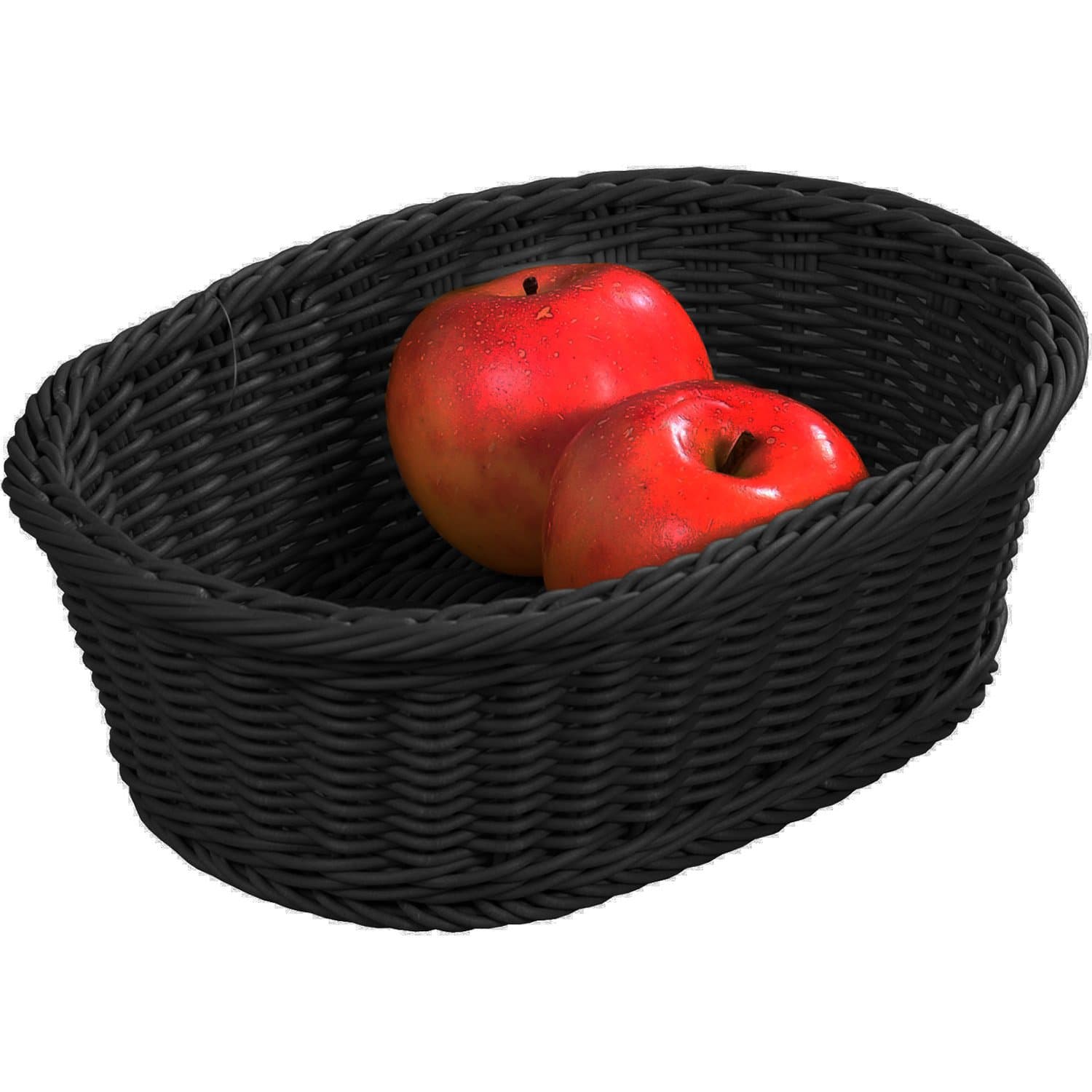 Kesper Bread & Fruit Basket square in black, 32.5 x 24 x 11 cm