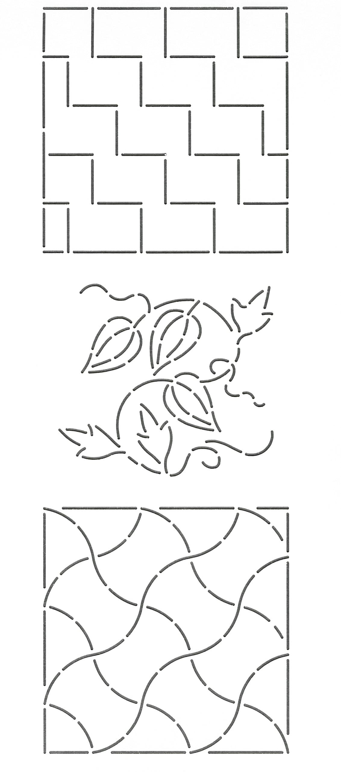 Quilting Creations Mini Sashiko Stencil, 8"