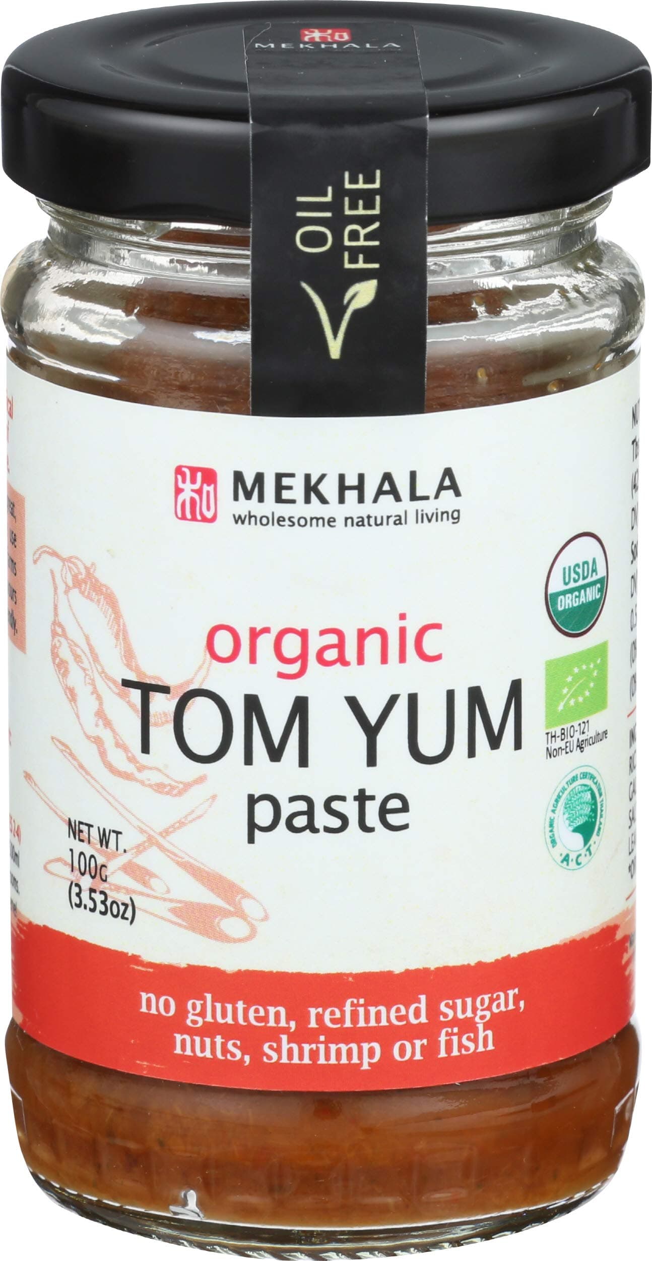 Mekhala, Paste Tom Yum Organic, 3.53 Ounce