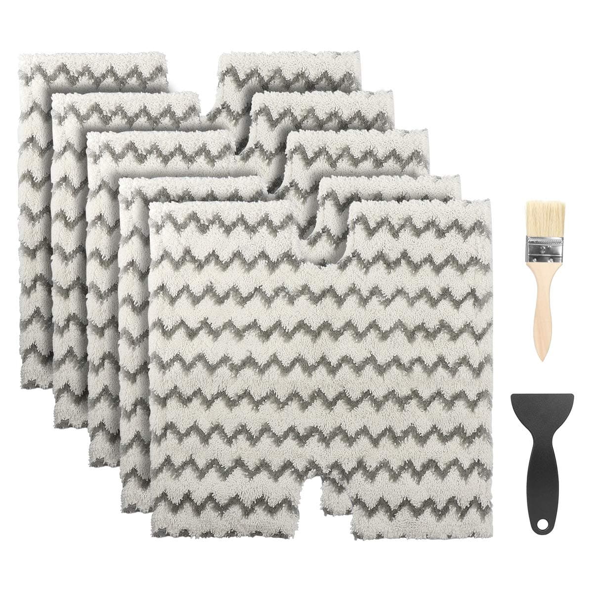 Tingkam 5 Pack Shark Steam Mop Microfiber Replacement Cleaning Pads Compatible with Shark Lift-Away Pro & Genius Steam Pocket Mops 3973 S3973D S5002 S5003 S6001 S6002 S6003