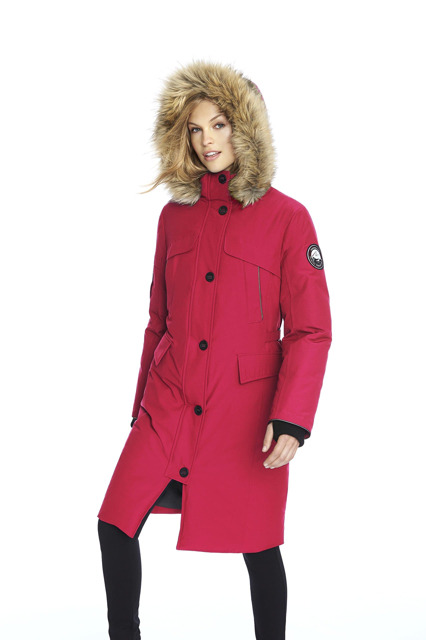 Alpinetek Women's Long Down Parka