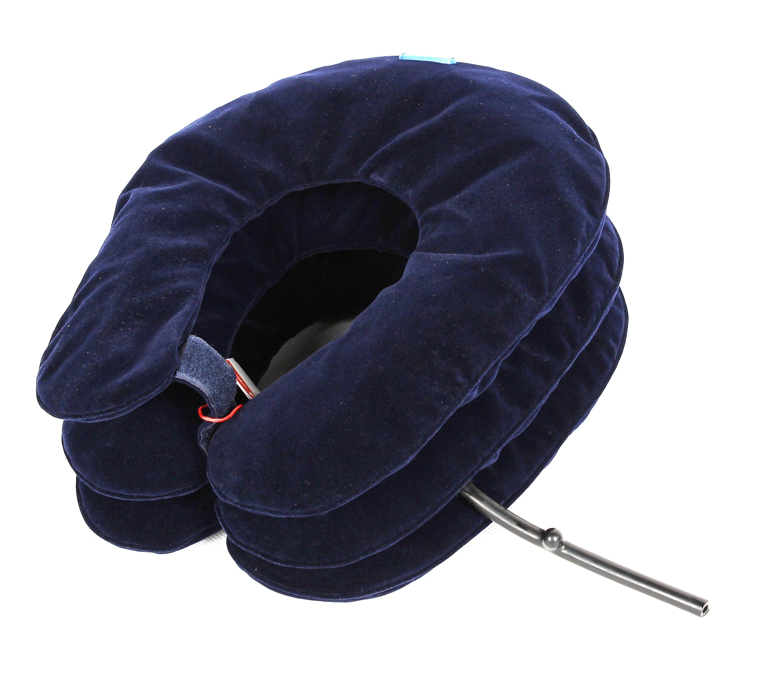 HTE Neck Traction Device - No 1 Doctors Recommended IMPROVED Cervical Traction: BIG Hand Pump + Longer Velcro Strap- FAST neck pain relief - Neck Collar, Neck Support, Neck Brace