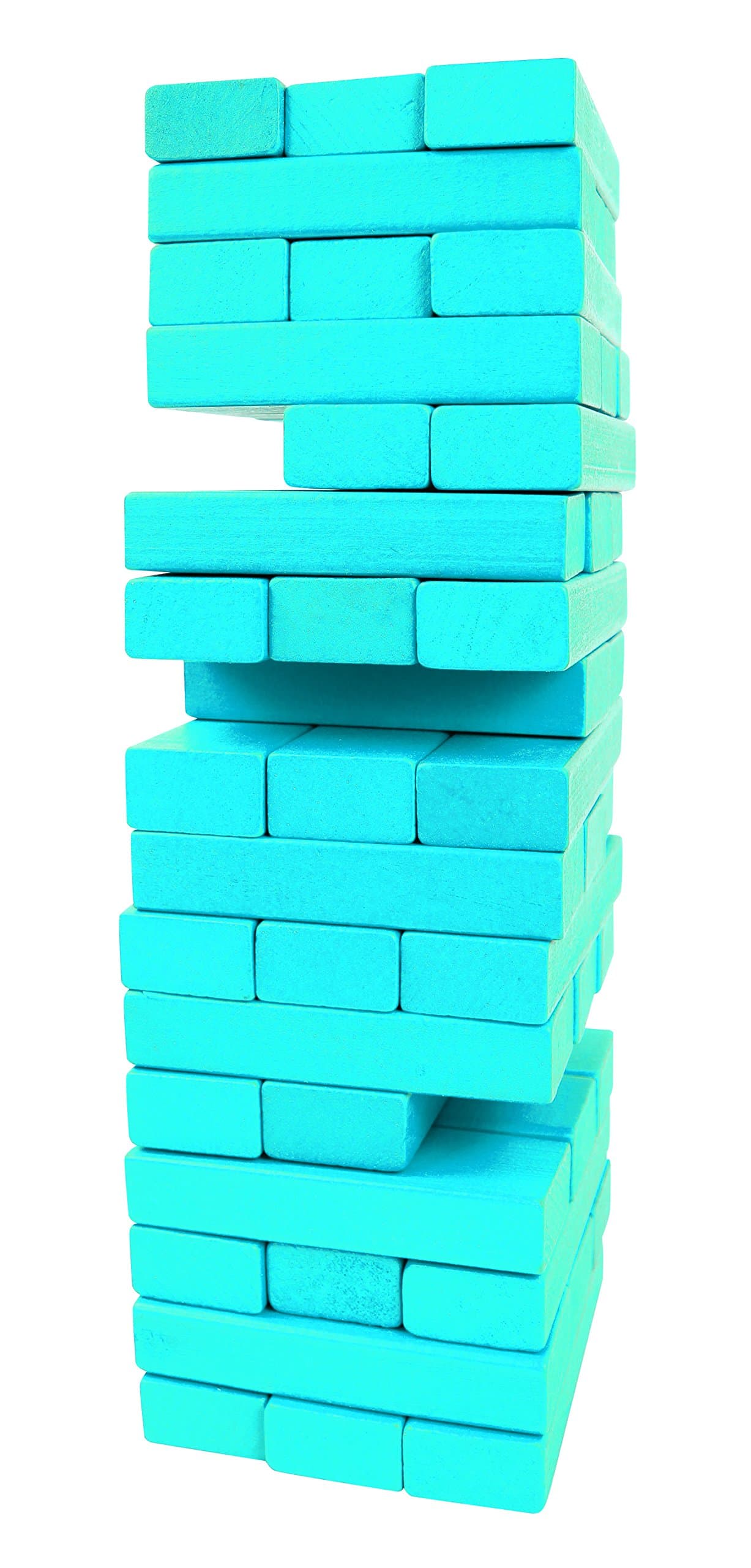 Wooden Tower Stacking Game- 48 Pcs -Blue