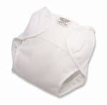 Imse Vimse Soft Diaper Covers - Hoop and Loop - Newborn - White