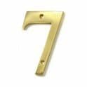 Brass 6 inch House Number 7