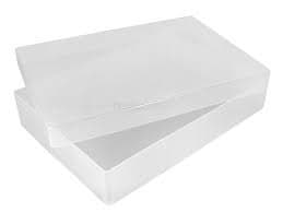 5 x A4 Clear Plastic Craft Boxes With Lid Ideal for Storage