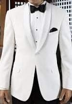Men's White Formal Dinner Jacket - 62 Long