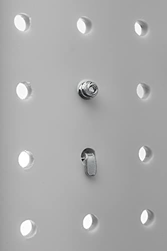 Triton Products DuraHook Double Closed End Loop Pegboard Hooks for Wall and Garage Organization - 80 Degree Bend, 5 Inch, Pack of 5