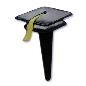 12 ct - Graduation Hat Party Picks for Cupcakes