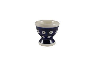 Polish Pottery Boleslawiec Egg Cup, in TADPOLE pattern
