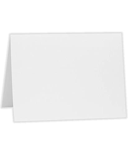 A6 Folded Card (4 5/8 x 6 1/4) - Bright White - 100% Cotton (50 Qty.)