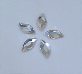 SWAROVSKI 2797 FlatBack LEAF Crystal CLEAR 10x5mm