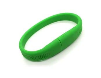 8GB Wrist Band USB Flash Drive Green