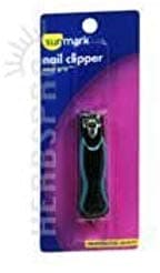 Sunmark Small Nail Clipper with Non-Slip Grip - 1 ea