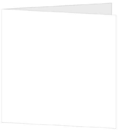 5 1/4 Square Fold Card - Radiant White pack 50