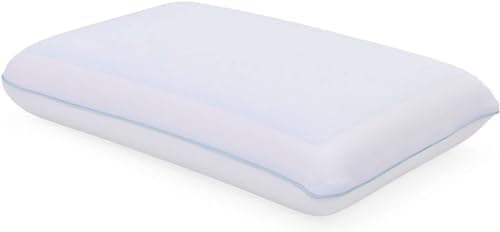 Cool Gel Cooling Pillow for Sleeping, Standard Size Cooling Memory Foam Pillow for Hot Sleepers, Reversible Ergonomic Design, Pressure Relief, Spine Alignment, Side, Back Contouring Support