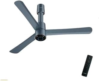 V-GUARD INSIGHT-G Electric BLDC Ceiling Fan premium decorative, ‎Titanium Chrome