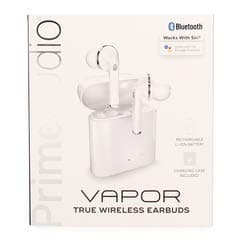 iWorld Prime Audio True Wireless Bluetooth Earbuds with Charging Case - Works with Siri and Google Assiant,White