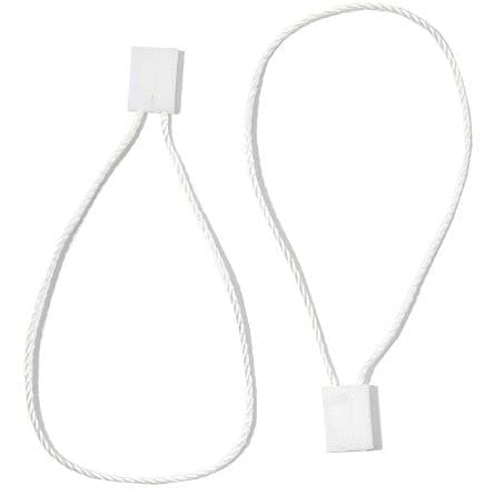 - Nylon Hang Tag Strings – 1000 pcs | Durable Loops for Garments, Clothing Labels (White)