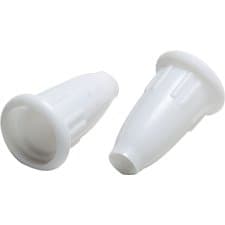 Pack of 2 White Cord Pulls, 3/16" Opening for the Cord