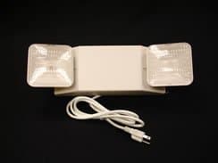 Lightworld 2-head Emergency Light with 6' Cord/plug, 90 Minute Battery Backup