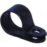P Clips 4.8mm (3/16) Black Nylon Plastic cable/pipe Clip (50 pack) Free UK Delivery by DBA Hardware