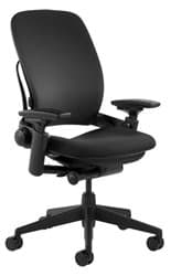 Steelcase Leap Chair V2 In Black Fabric