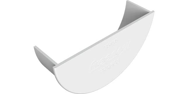 Freeflow FRR608W White 112mm Half Round Gutter Internal Stop End