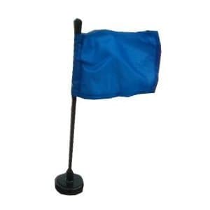 Blue Assembly Line Flag with Magnetic Base and Flexible Flag Pole