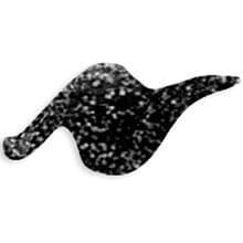 TULIP 3D Fabric Paint 4oz Glitter (Black)
