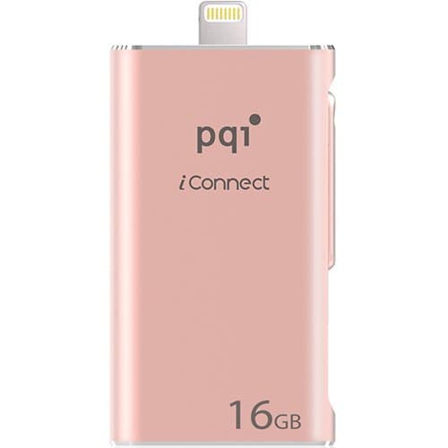 [Apple MFi] iConnect 16 GB Mobile Flash Drive w/ Lightning Connector for iPhones, iPads, iPod Mac & PC USB 3.0 (Rose Gold)