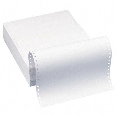 Alliance Continuous Computer Paper, 9.5 x 11, Blank Clean Perforated Edge 1-Part, 92 Bright, 20 lb, Made In The USA… (2,300 Sheets)