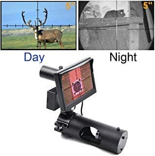 BESTSIGHT Digital Night Vision Scope for Rifle Hunting with Camera and 5" Portable Display Screen