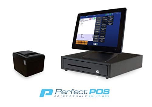 Restaurant Point of Sale System - Includes Touchscreen PC, POS Software, Receipt Printer, Cash Drawer, Credit Card Swipe Reader, and Dot Matrix Pole Display