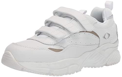 Apex Men's Walker 3-Strap White Sneaker, 9
