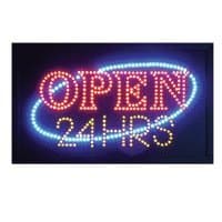 LED OPEN 24 Hours Sign, 12x20inch