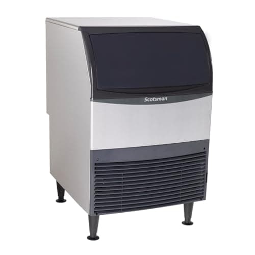 - UN324A-1 Undercounter Nugget-Style Ice Maker Machine with Bin, 340 lb Daily Production, 80 lb Storage, Stainless Steel, 115V, Air-Cooled Commercial Ice Producer