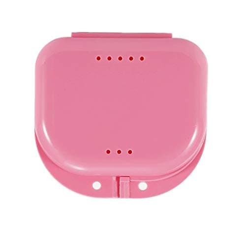 SOLDOUT Denture Bath Box Case Dental False Teeth Appliance Container Storage Boxes Denture Teeth Whitening Oral Care (Pink)