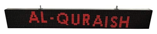 AL-QURAISH P10 Led Running/Scrolling Programable Text Message Display Board WI-FI (RED, 7 INCH. × 49 INCH.)