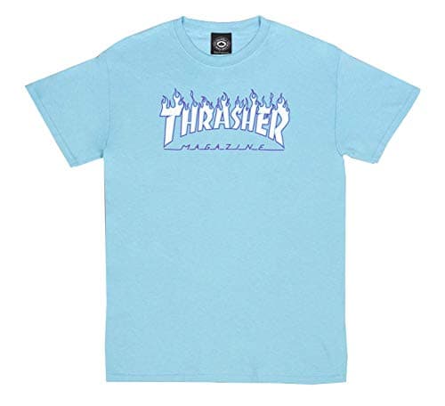 Thrasher Flame S/S Tee Sky Blue XL