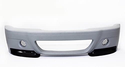 BMW E46 M3 01-06"CSL Style" Front Bumper - Dual Hole Version - Yes Add Intake Grill - 1x1 CF splitters