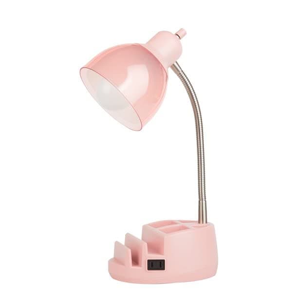 Urban Shop Organizer Task Lamp, Blush