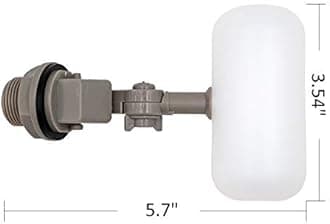 2 Pcs Float Valve 1/2 or 3/4 Water Float Valve with Adjustable Arm Automatic Fill for Livestock Water Tank Fountains (3/4 Inch)