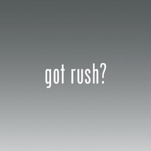 (2x) Got Rush - Sticker - Decal - Die Cut - Vinyl