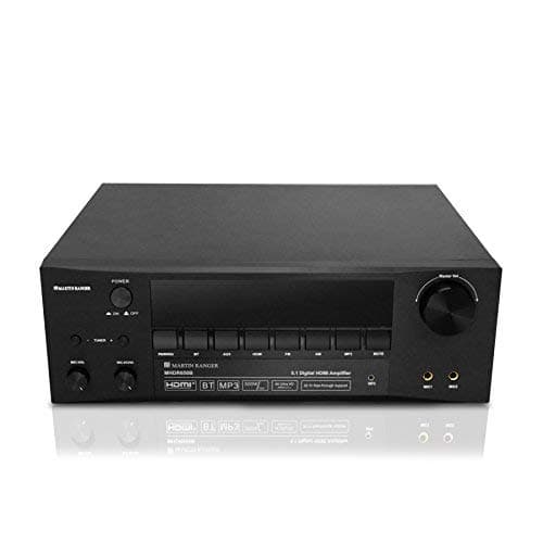 HDMI (2160P/4K) ARC 5.1 Channel Receiver wireless Bluetooth 420 Watts Digital Power Amplifier with RCA, AUX, Mic w/ Echo, Remote - Subwoofer Speaker VFD Display