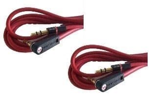 Replacement Headphone Cable/cord/wire Compatible With: Monster Beats Monster Beats By Dr Dre Headphones Monster Solo Beats Studio 1.2m--red by 3rd party