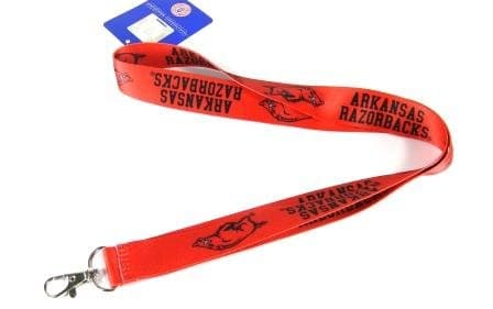 NCAAArkansas Razorbacks Double Sided Lanyard, Red, One size