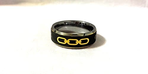 Bioshock "A Man Chooses, A Slave Obeys" Tungsten Ring